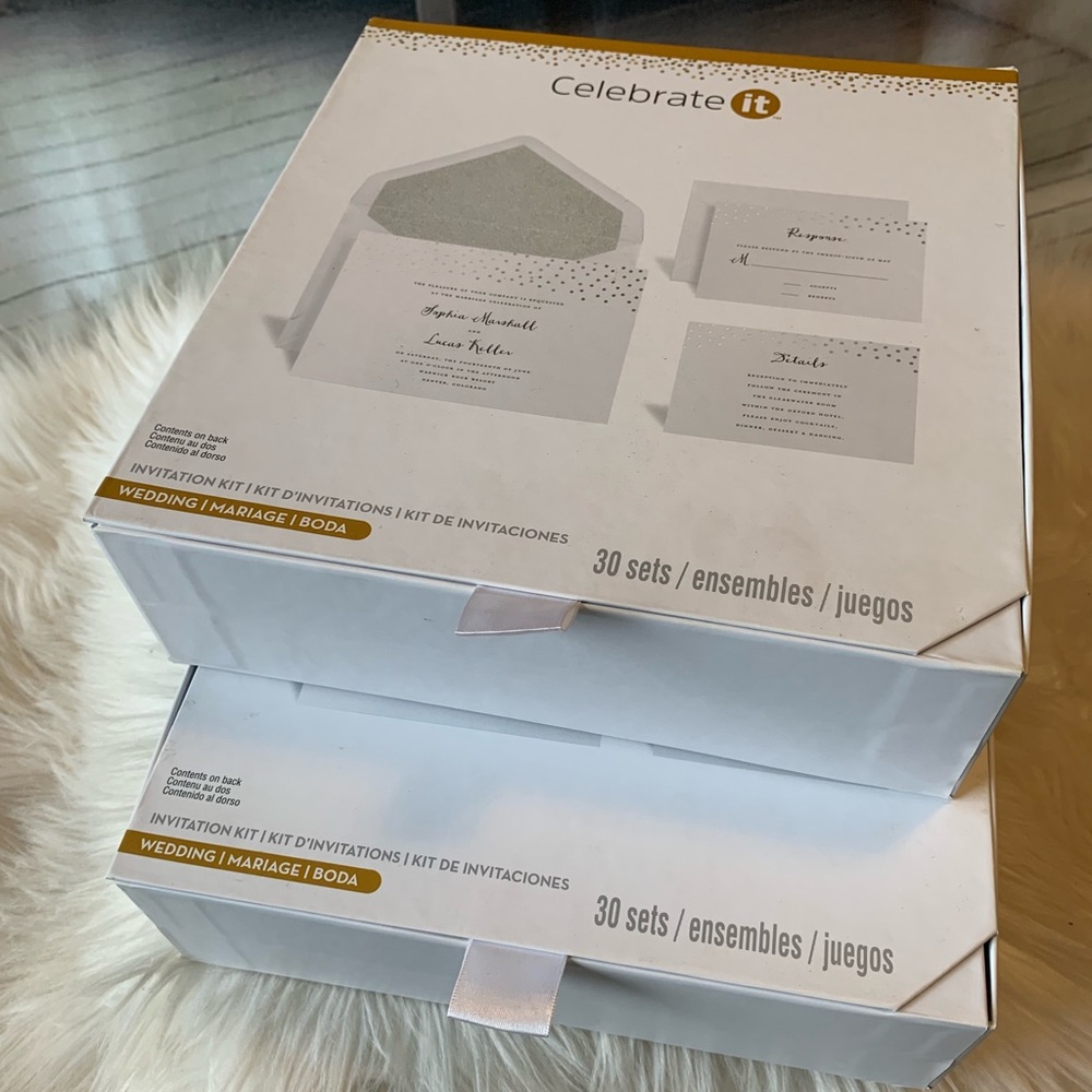 Wedding invitation Kits 2 sets of 30 invites DIY